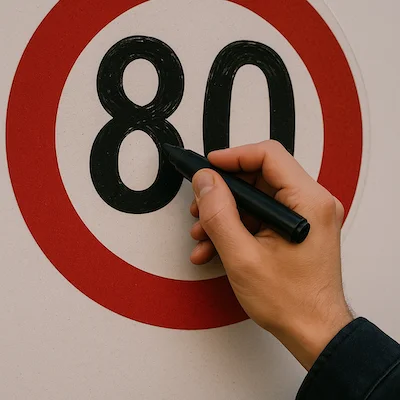 Verfälschtes Schild